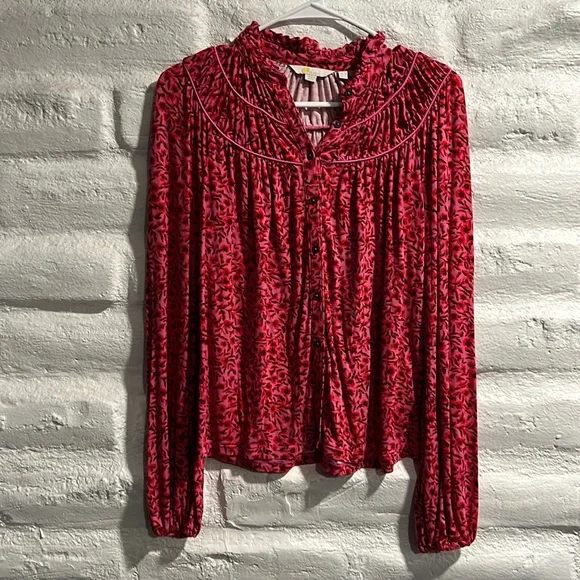 EUC BODEN Button Down Floral Blouse - Picture 2 of 9